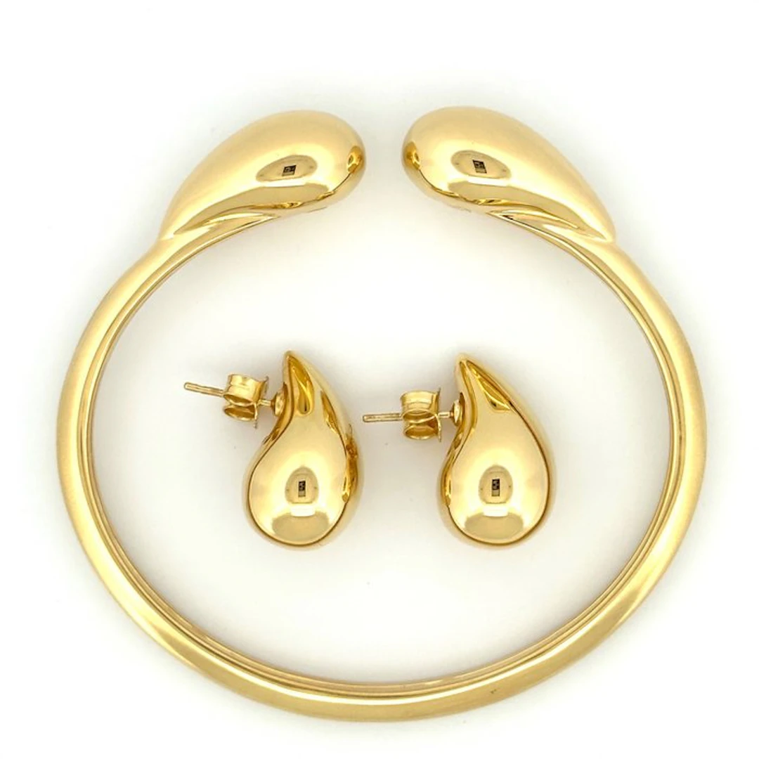 Handmade - Parure - 10.3 g - 18 kt. Yellow gold