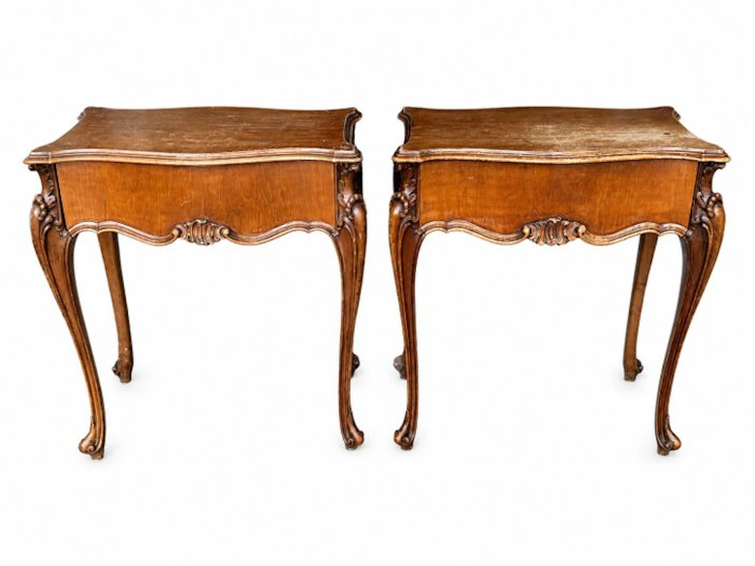Nightstand (2) - Wood - French nightstands