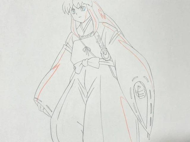 Studio Sunrise - Set of 7 Original animation drawings - Inuyasha (2000/04)