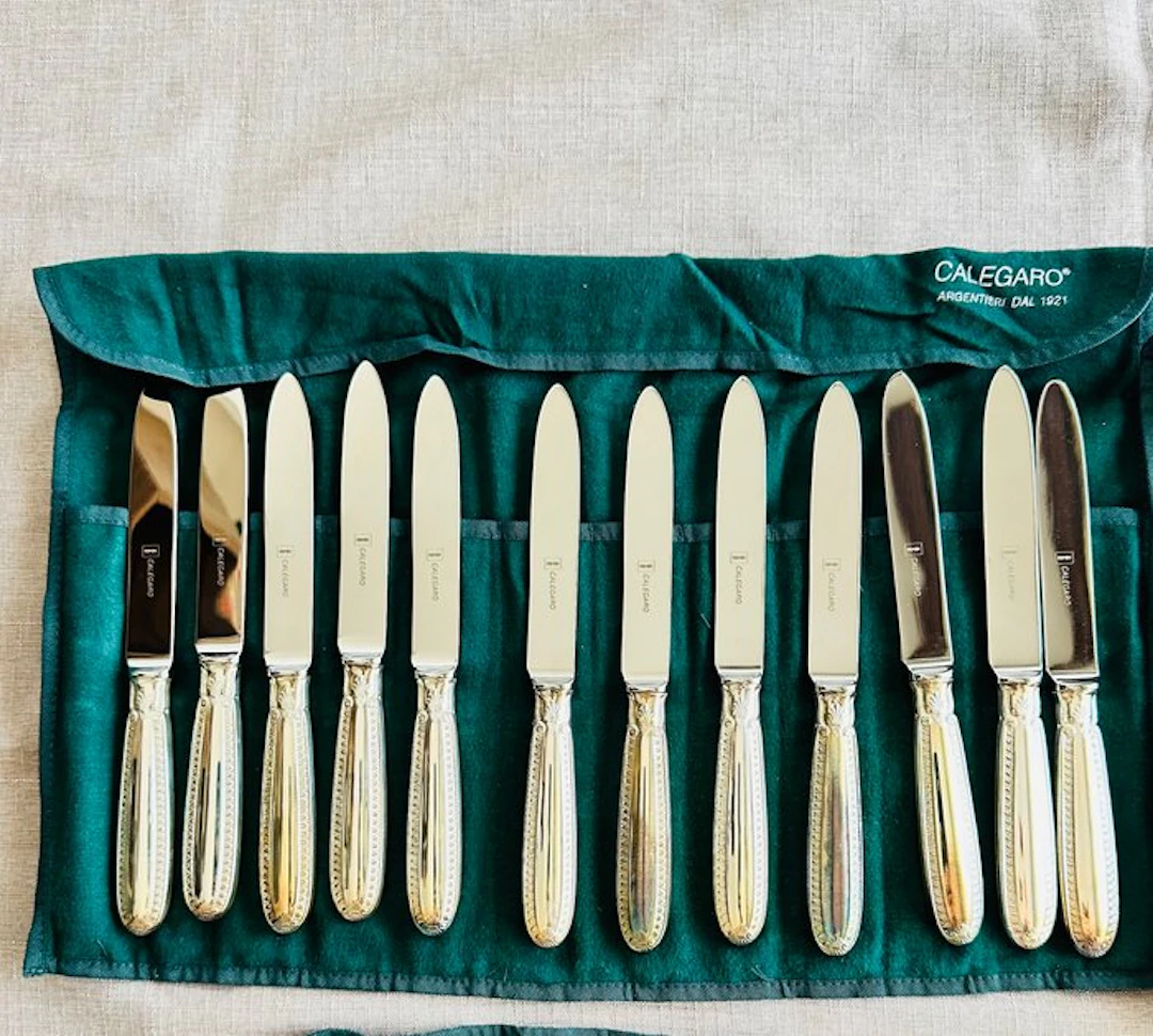 Calegaro - Cutlery set for 12 (12) - .800 silver