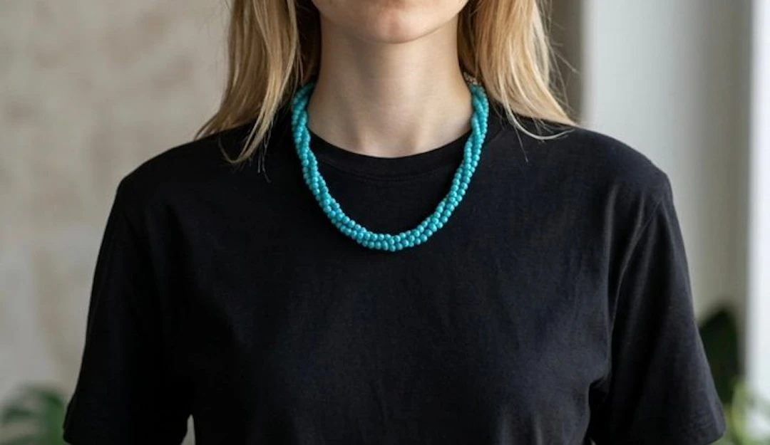Turquoise Jewellery - Height: 4 mm - Width: 4 mm- 30 g - (1)