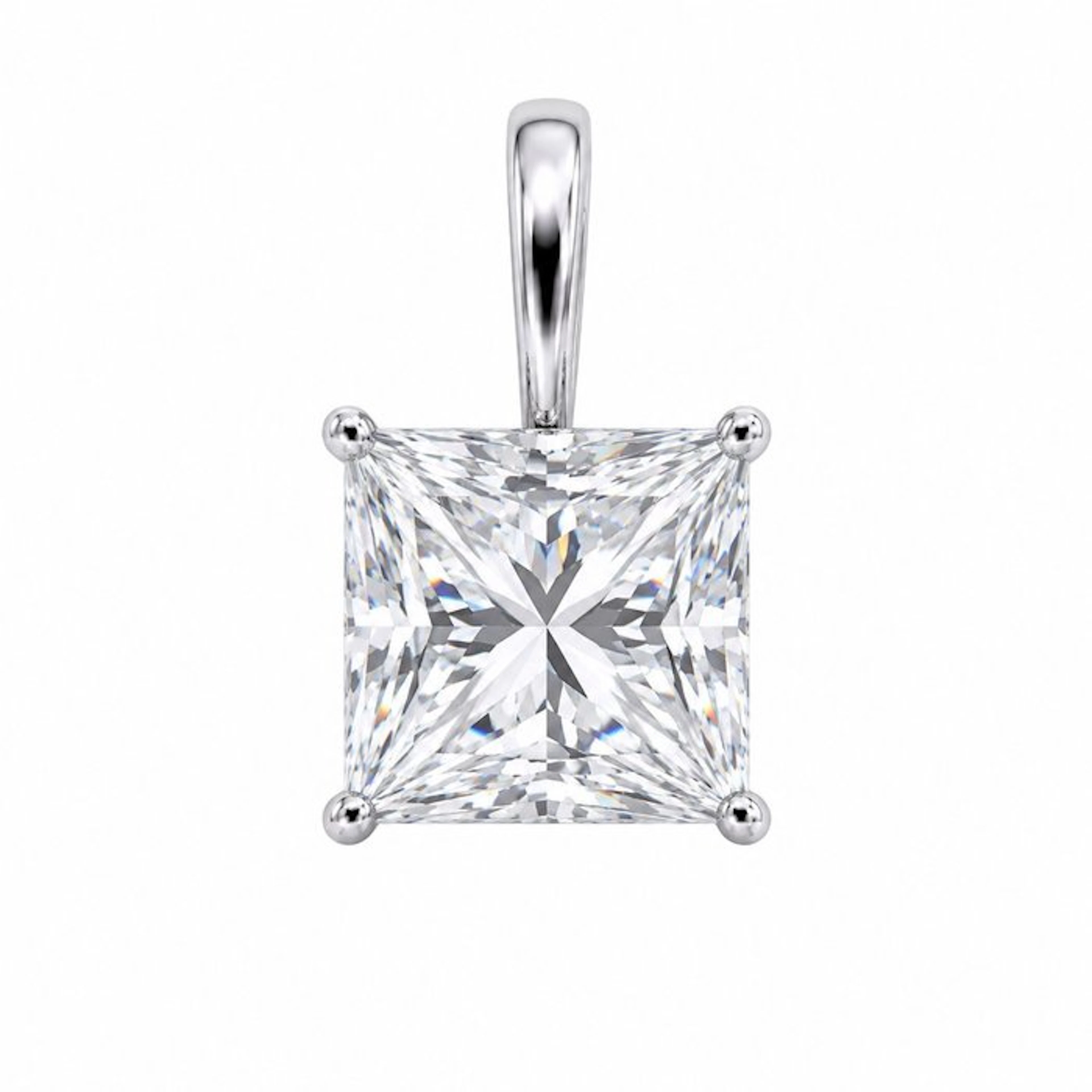 No reserve price - Pendant - 14 kt. White gold - 2.06ct. tw. Diamond