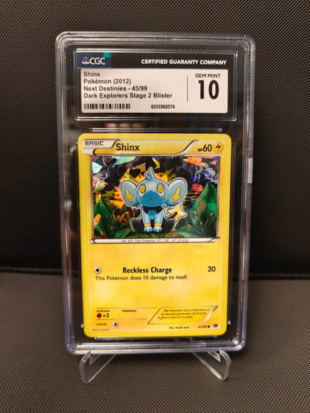Pokémon - 1 Graded card - Shinx - CGC 10 - Black & White - Next Destinies