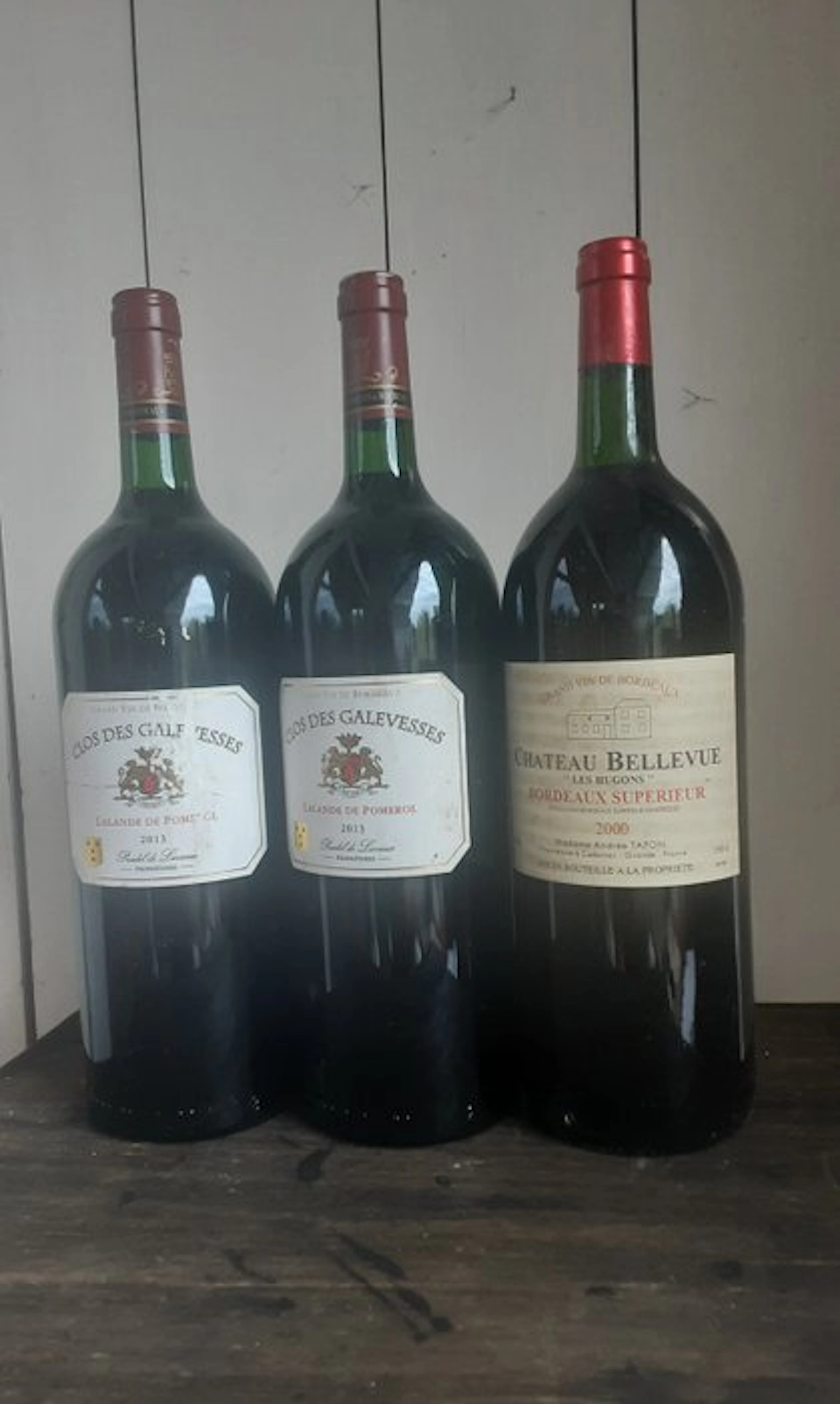 2013 Clos des Galevesses (2x) & 2000 Château Bellevue - Bordeaux