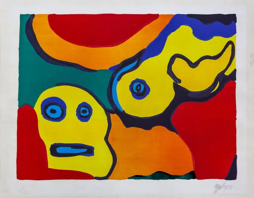 Karel Appel (1921-2006) - Yellow boy and sun