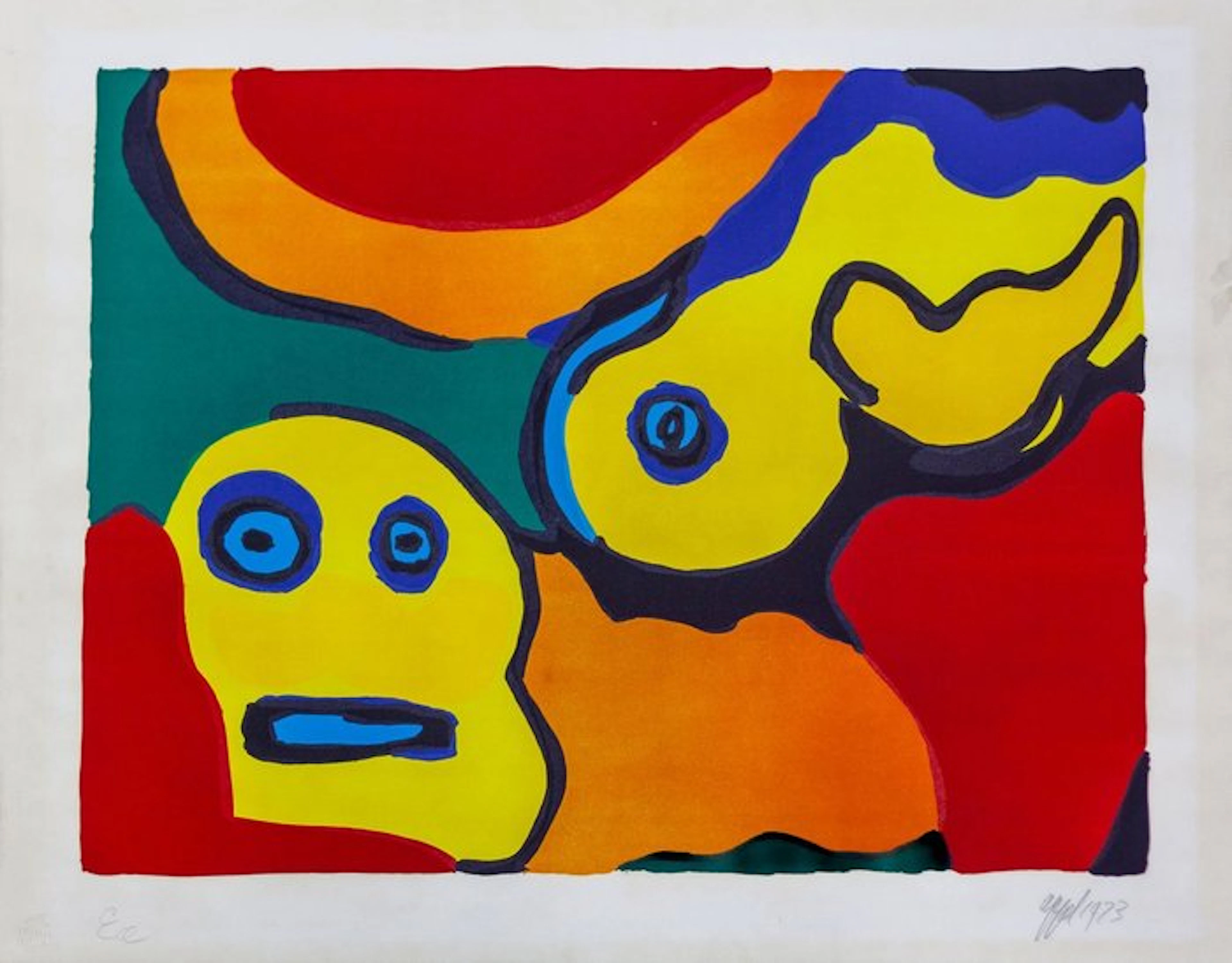 Karel Appel (1921-2006) - Yellow boy and sun