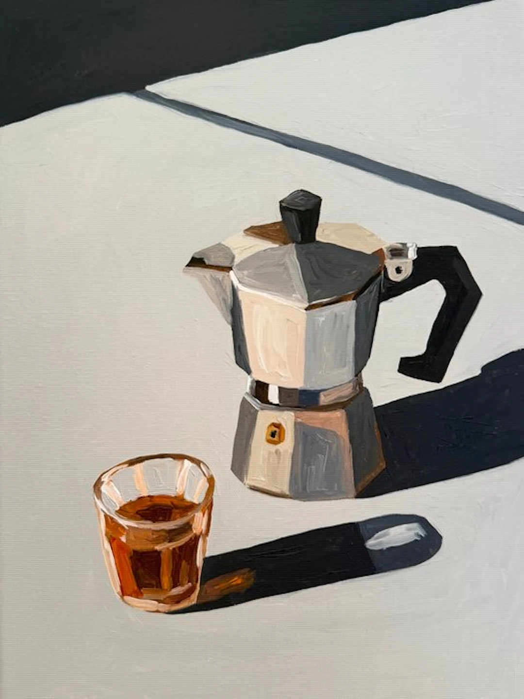 Cansu Rossi - Coffee in Contrast - Oil Painting