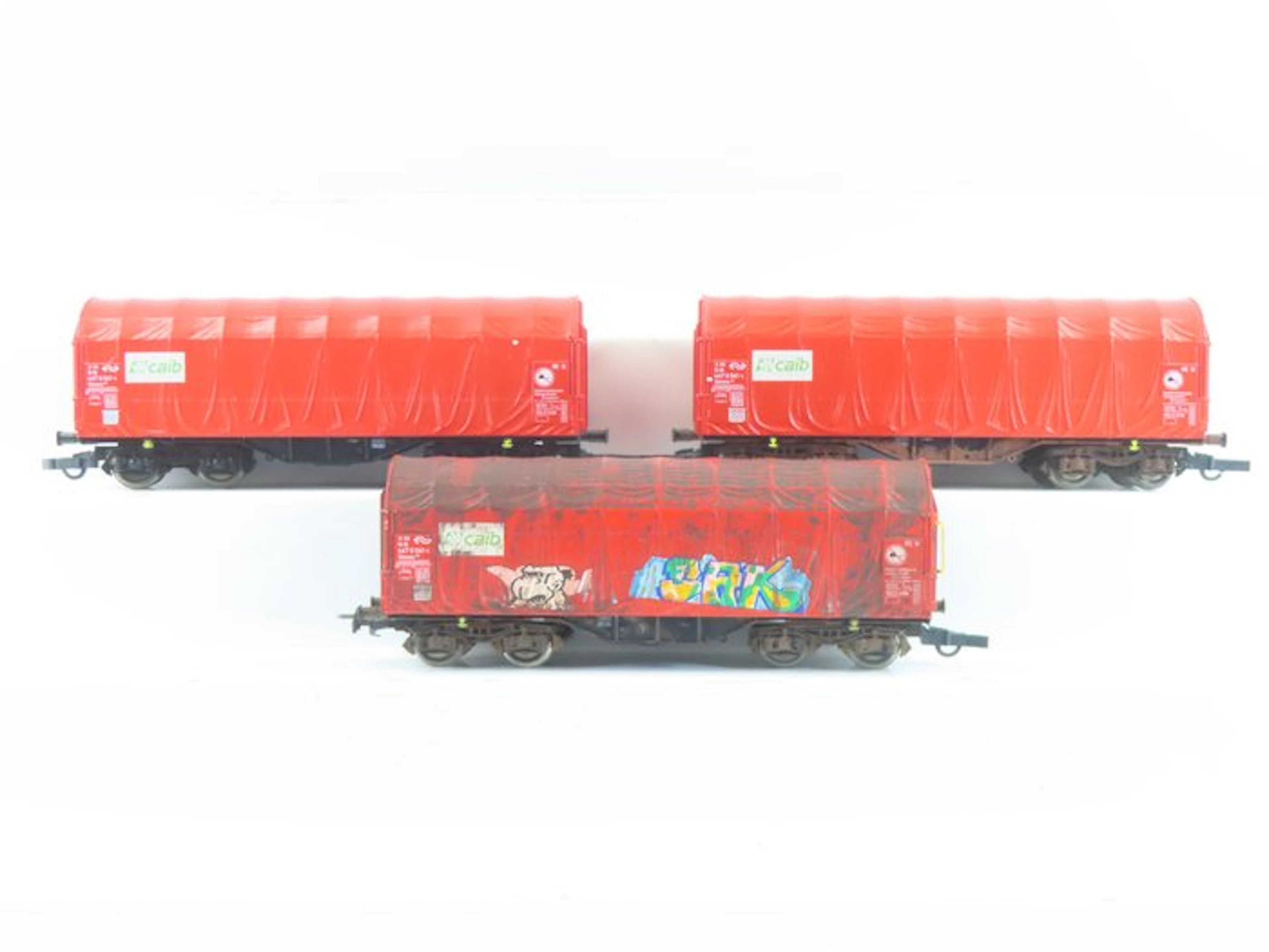 Roco H0 - 46768 - Model train freight carriage (3) - 3x...