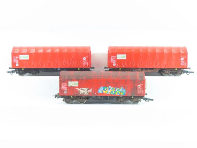 Roco H0 - 46768 - Model train freight carriage (3) - 3x...