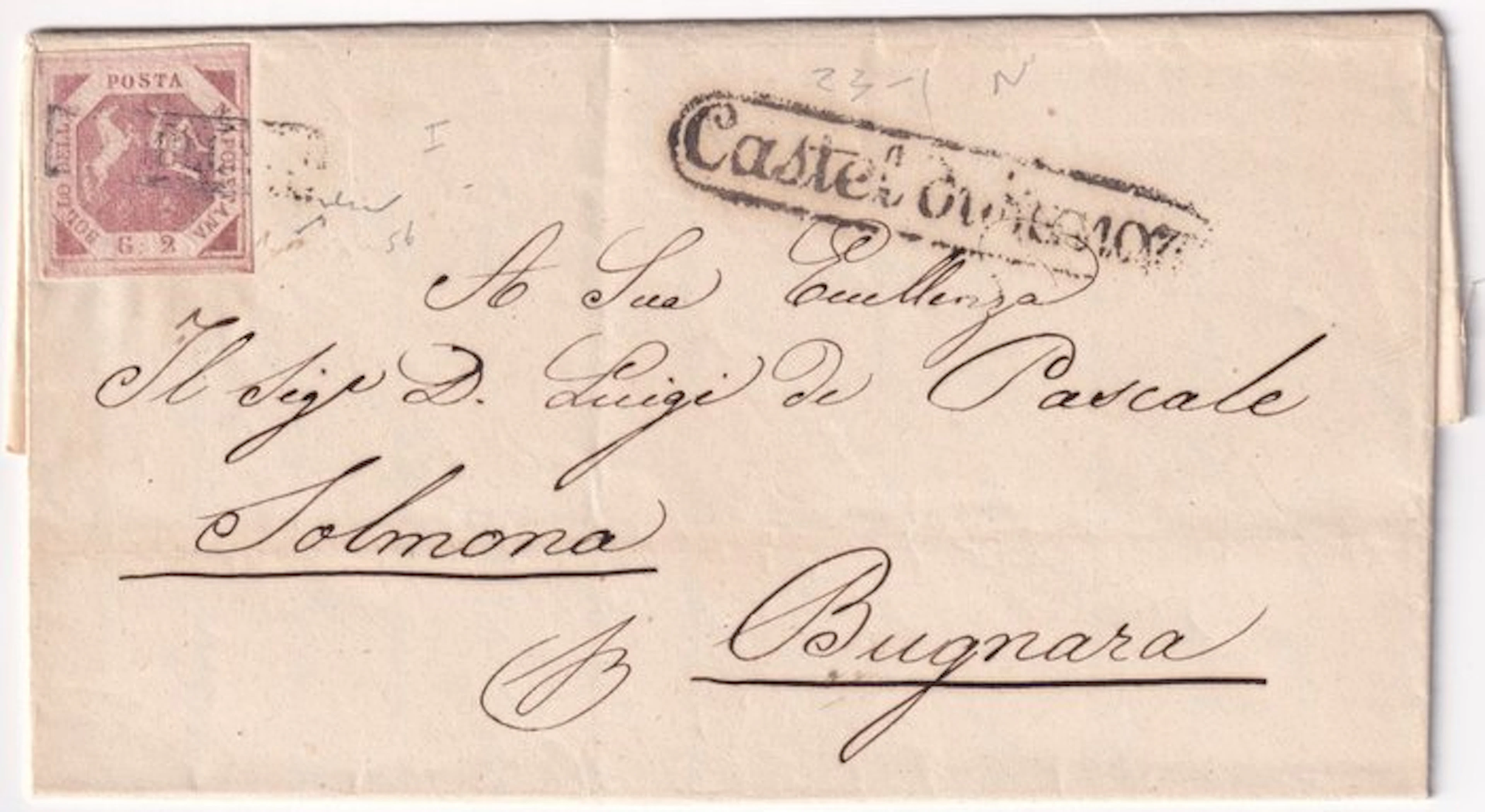 Italian Ancient States - Naples 1858 - 23 Jan 2 gr
