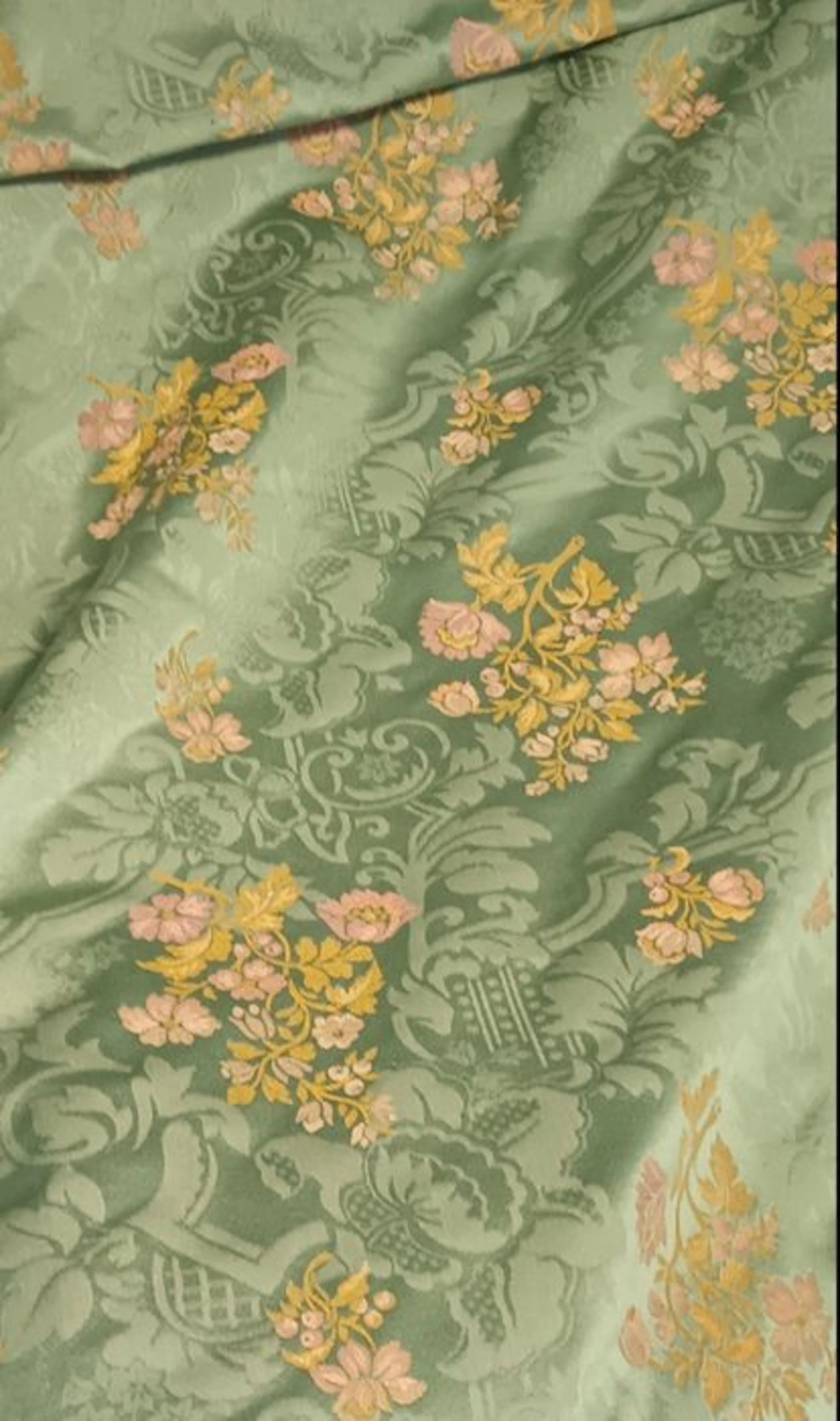 Meravigliosa arte tessuto damascato ricamato 500x140 cm...