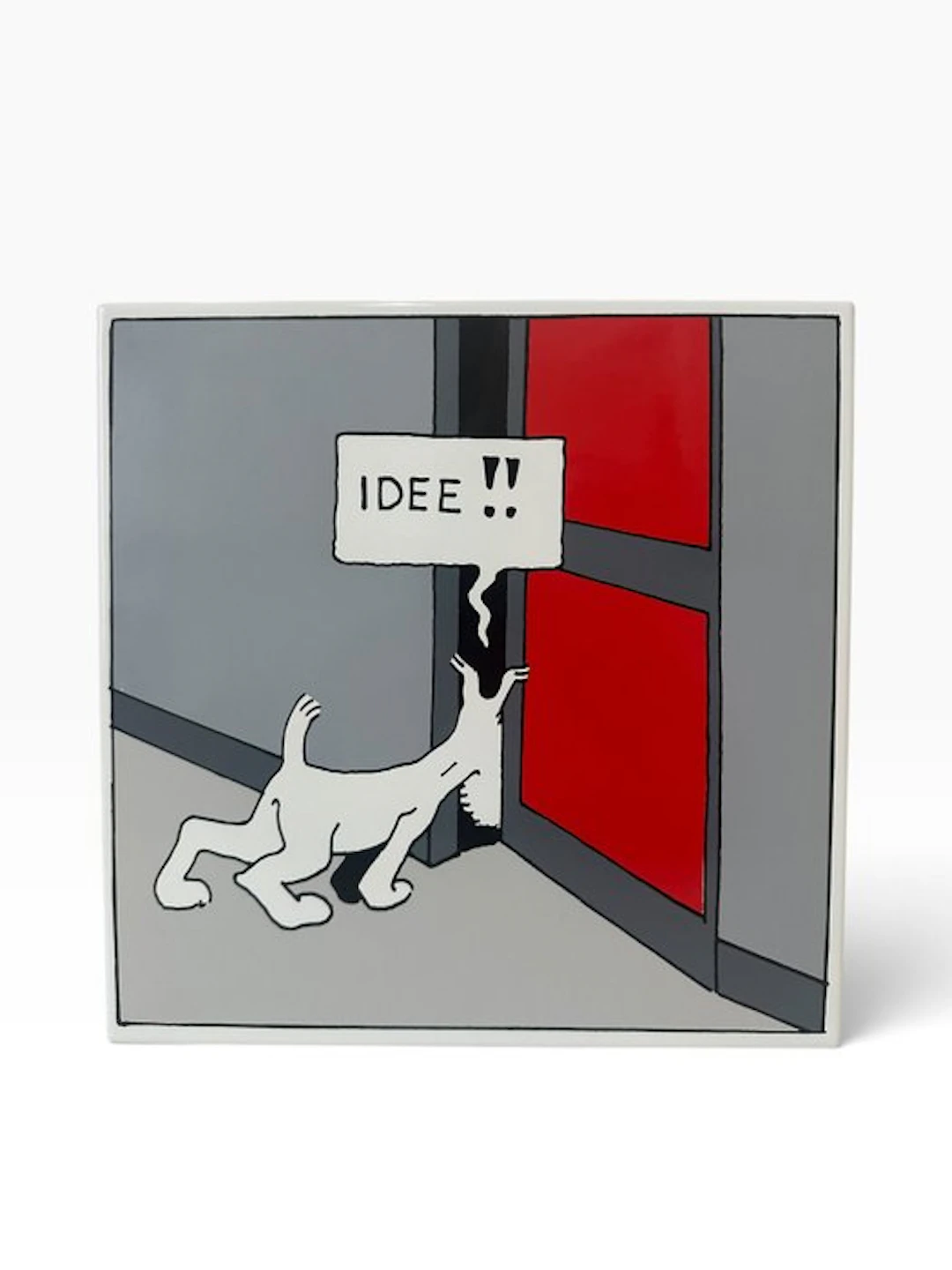 Tintin - 1 enameled plaque - 1987