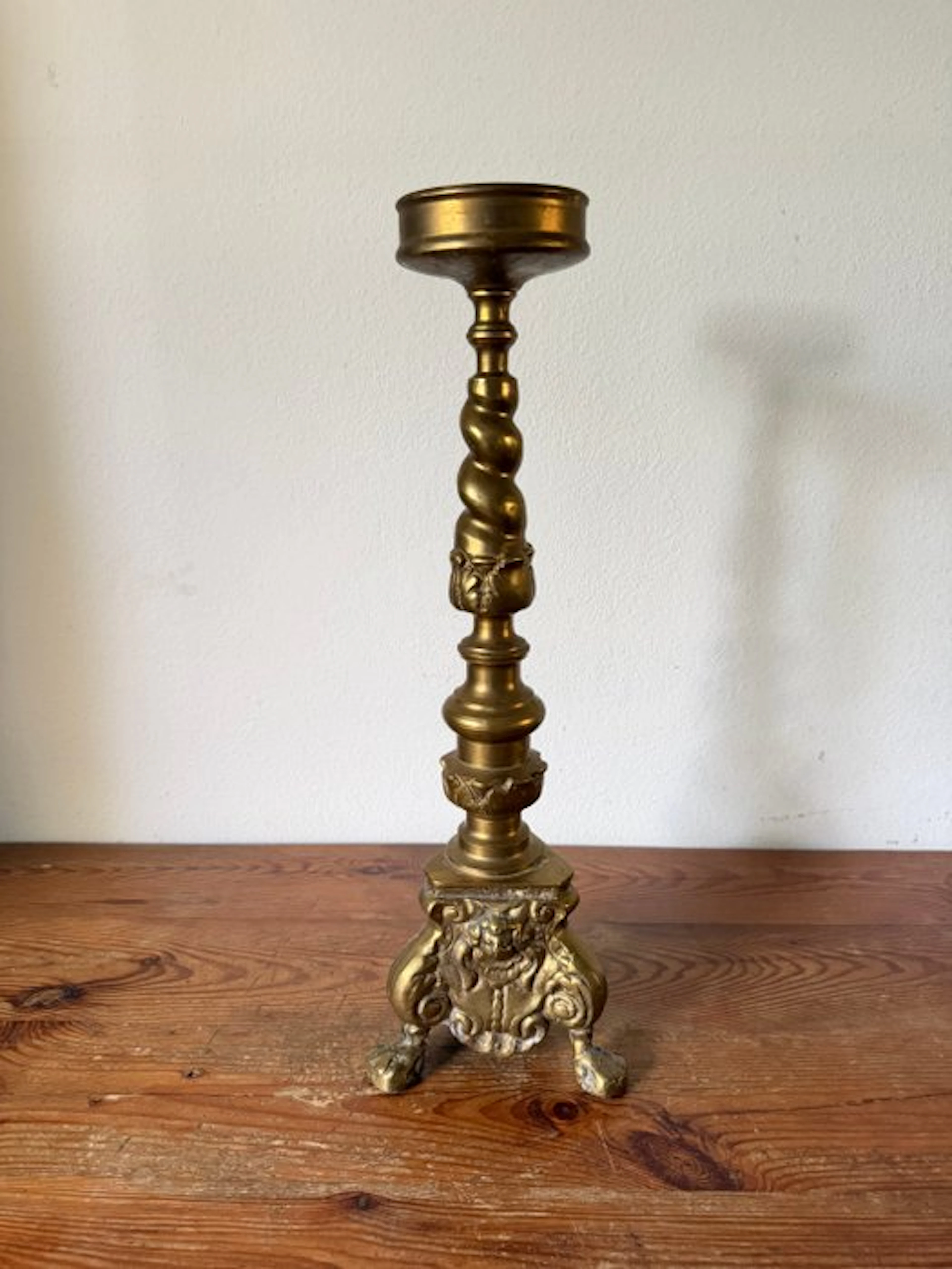 Candleholder - Copper - Large Church Candlestick - 52.5 cm - 4 kg