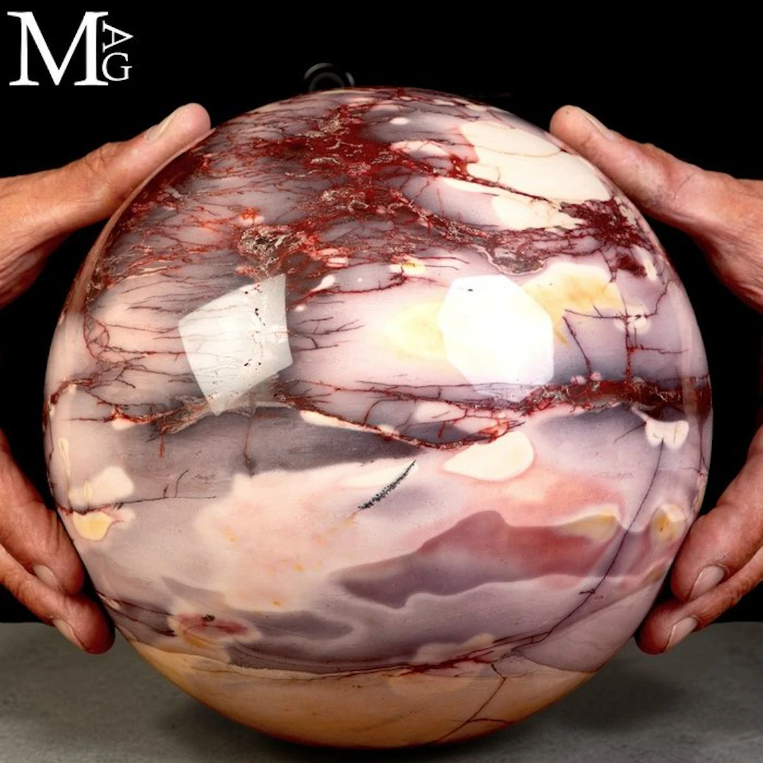 Mookaite Jasper Giant Sphere - Perfectly sculpted and...