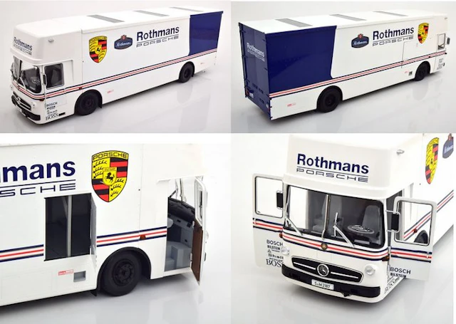 CMR 1:18 - Model van - Mercedes O317 Renntransporter R0thmans Porsche - CMR151