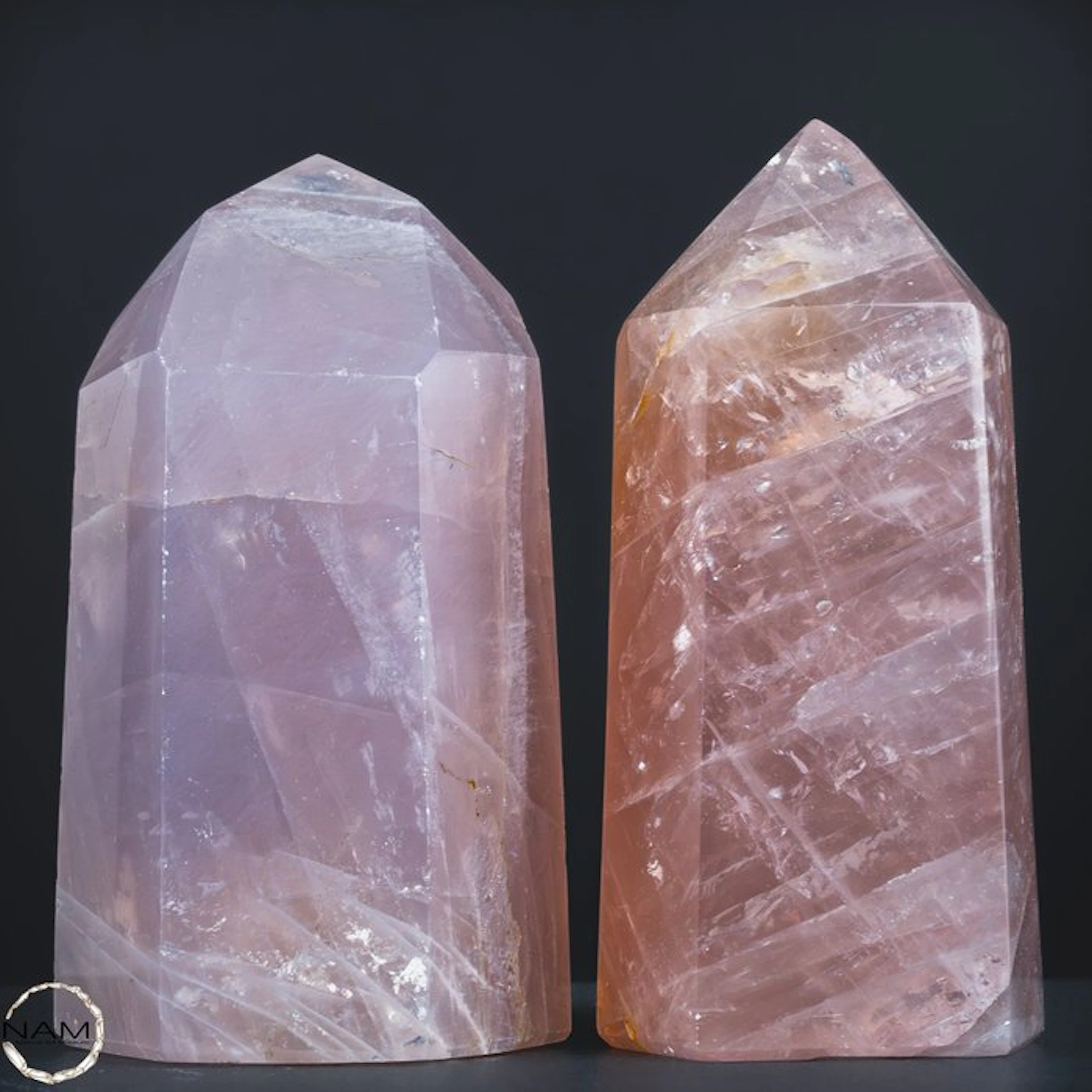 Rose Quartz Obelisks – Elegant Crystal Points Made from Natural Stone Harmony