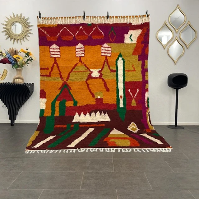 Berber, Azilal rug in natural tones - Carpet - 253 cm...