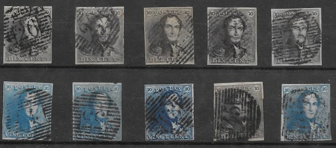 Belgium 1849/1849 - Lotje Epaulettes - Epauletten Nummer 1 + 2 gestempeld