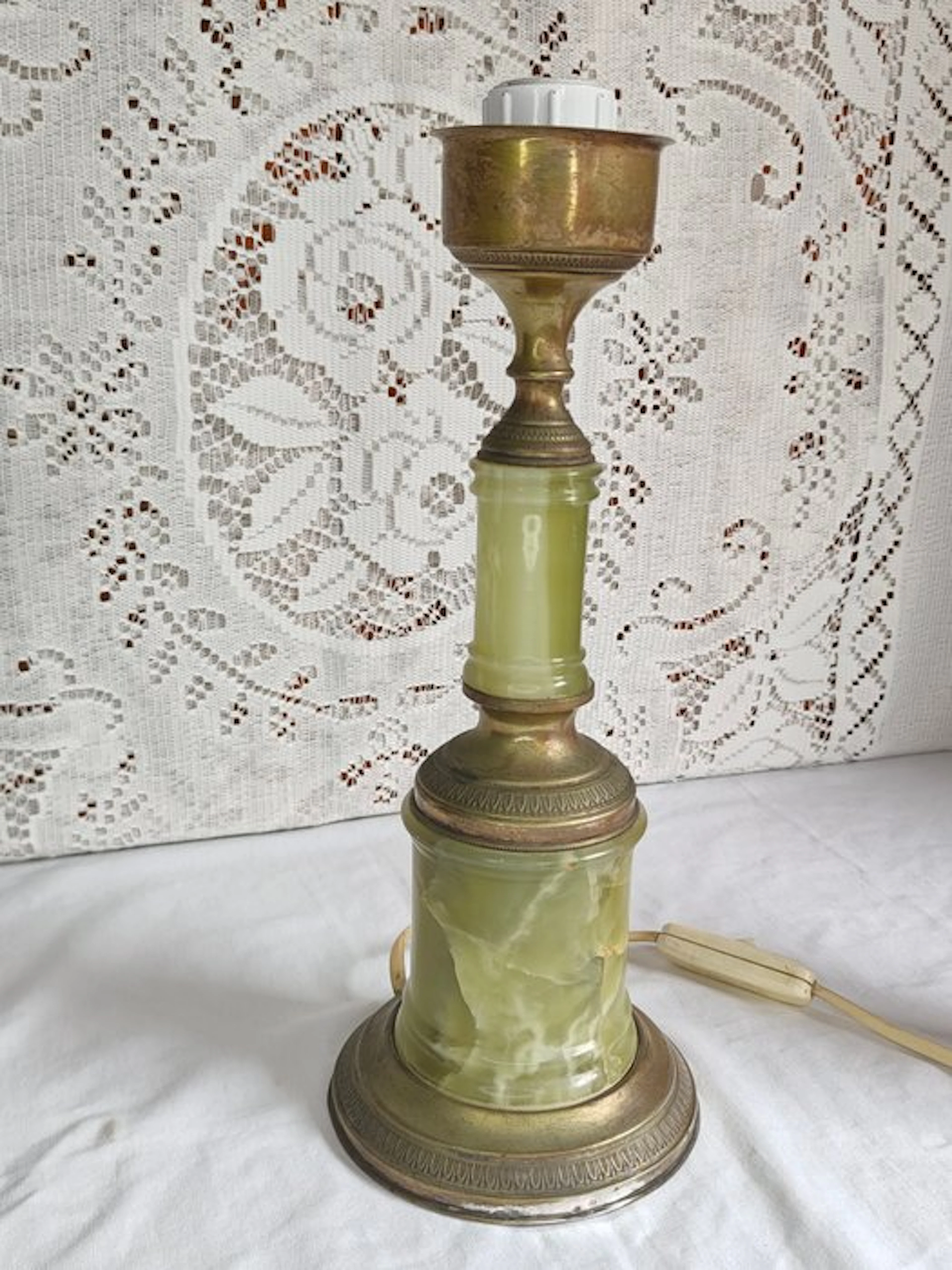Table lamp - .800 silver