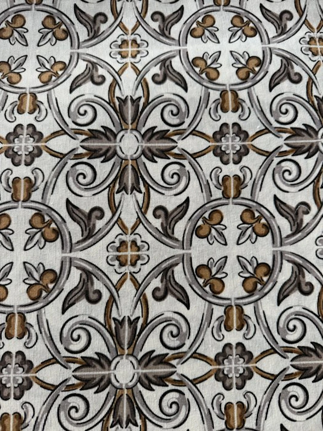 Mediterranean Baroque – Cotton Upholstery Fabric with...
