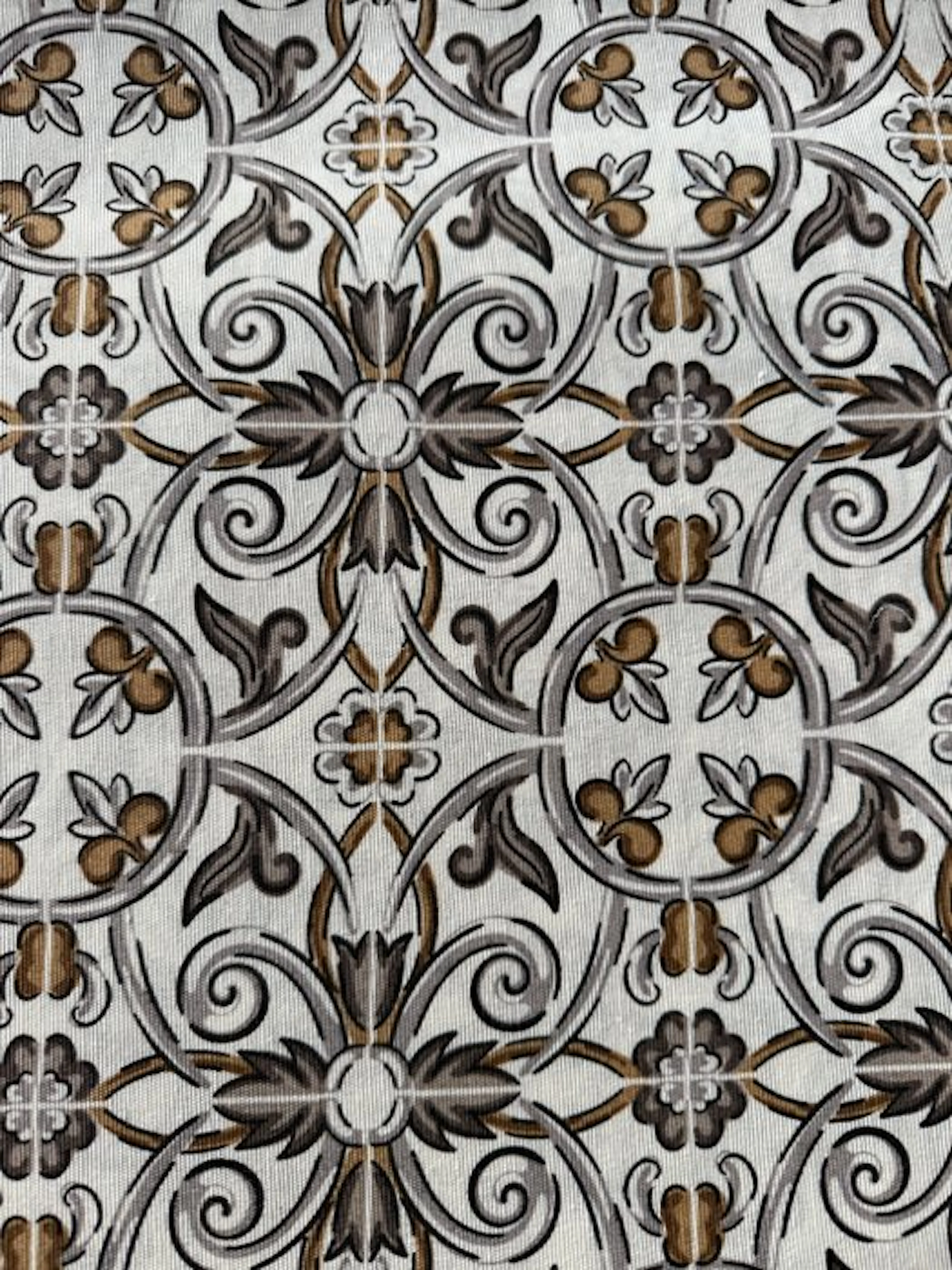 Mediterranean Baroque – Cotton Upholstery Fabric with...