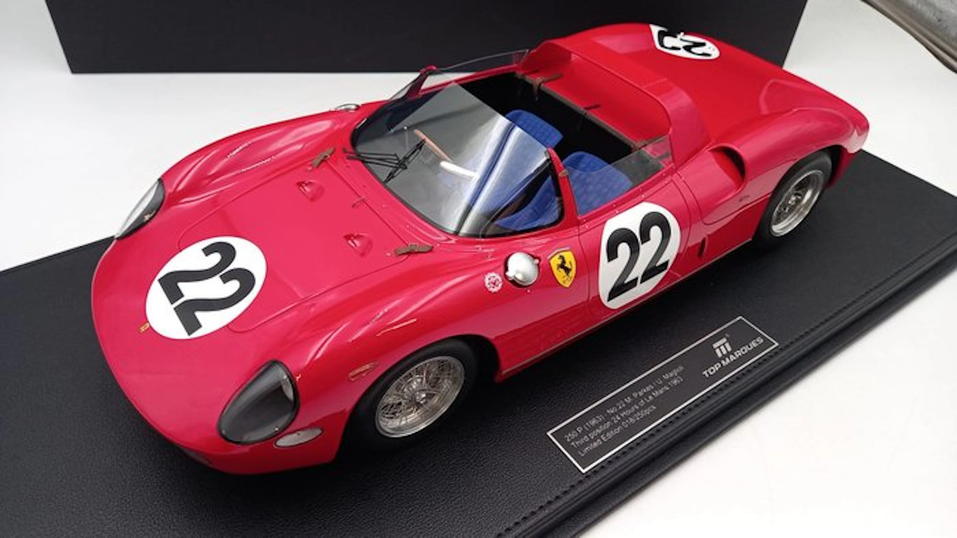 Top Marques 1:12 - Model car - Ferrari 250 P 24h Le Mans 1963 - (cod.L5)