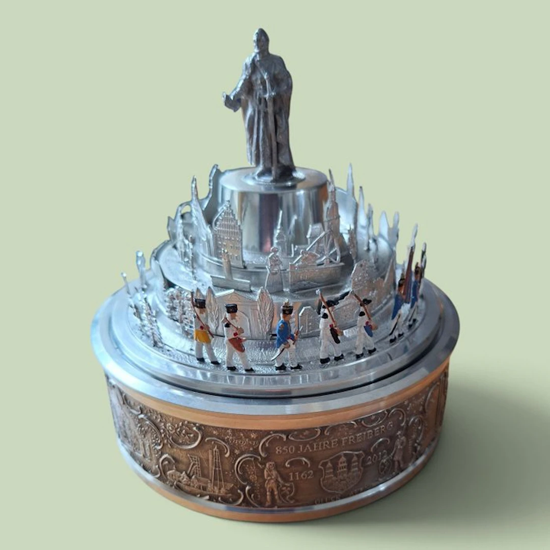 Music box - Germany - 1980-1990 - Tin toy carousel