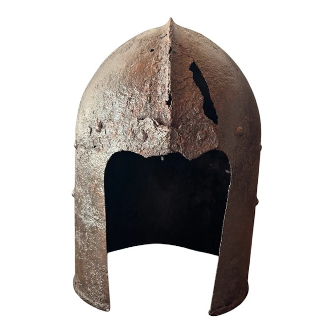 Medieval Barbuta helmet (archers) - 29.7 cm