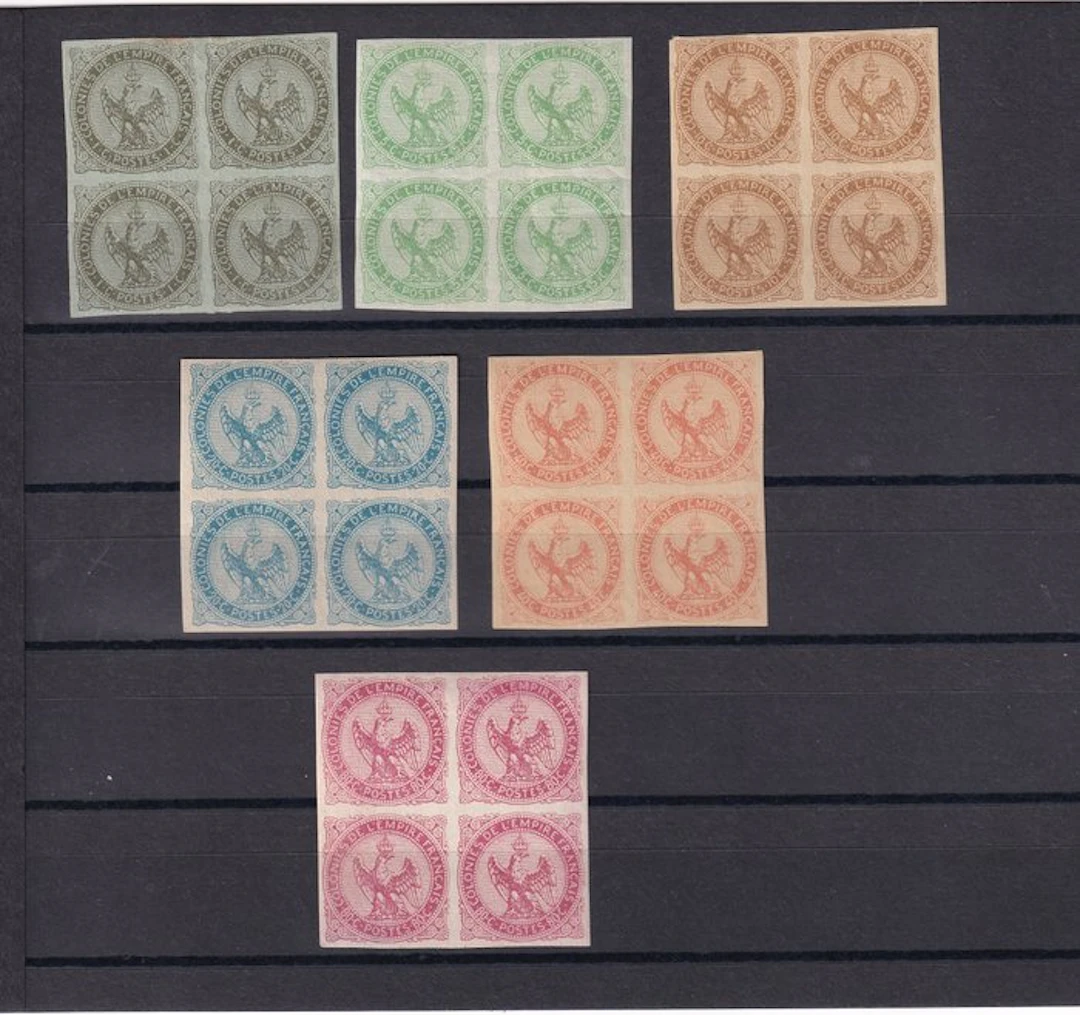 French Colony 1859/1865 - Signed by Brun