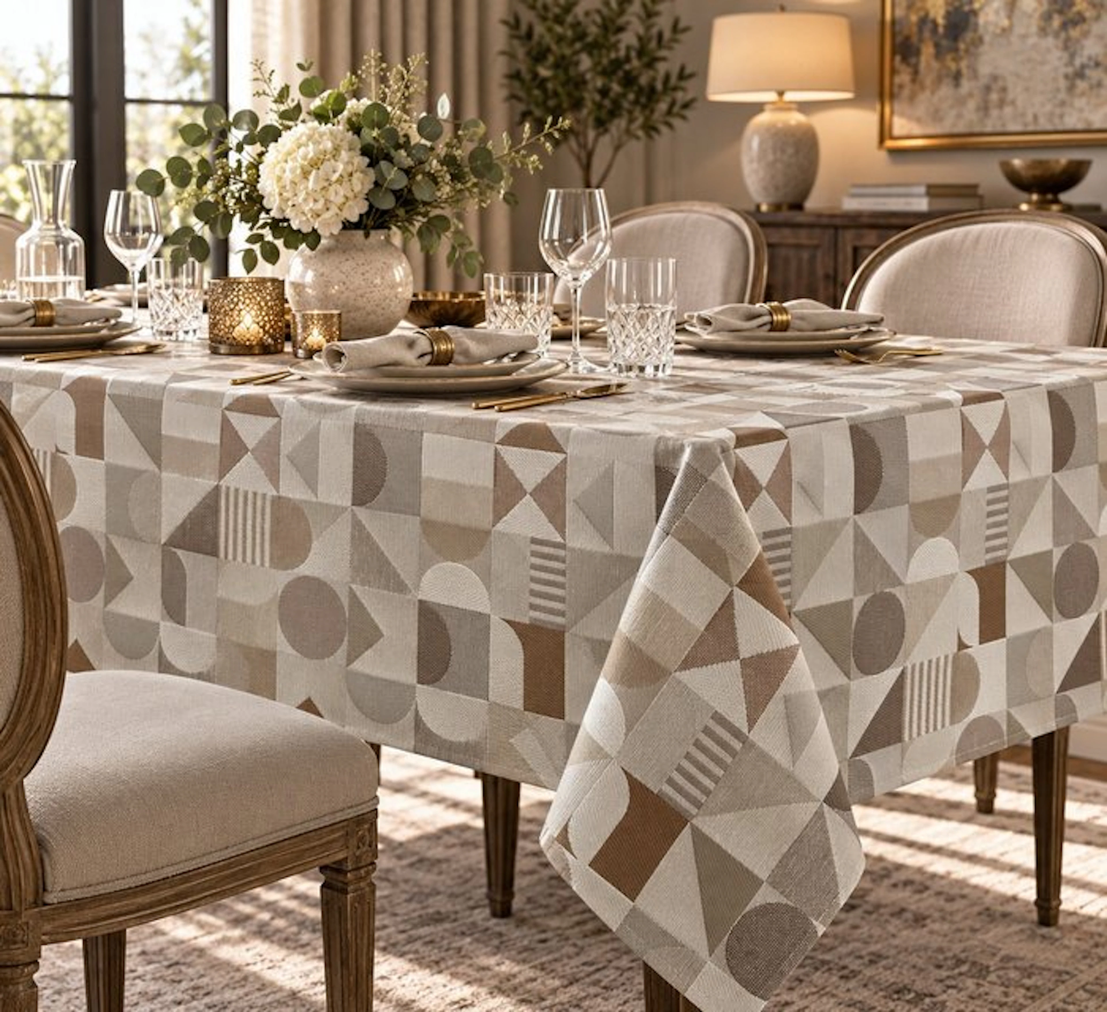 Author's Geometries - Tablecloth - 135 cm - 270 cm