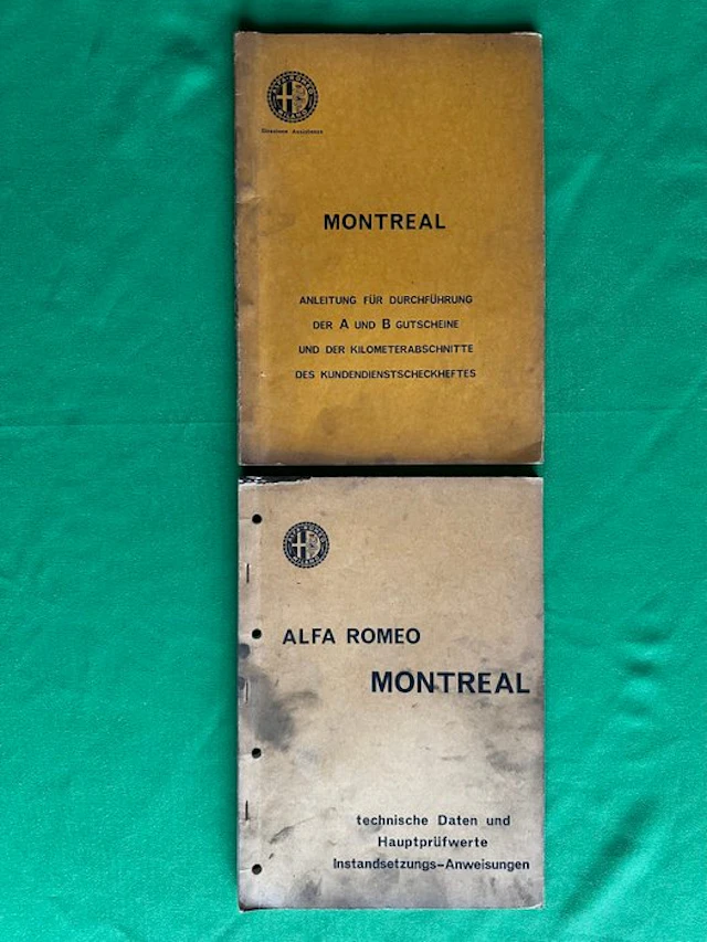 Manual - Alfa Romeo - Montreal Workshop manuals - 1971