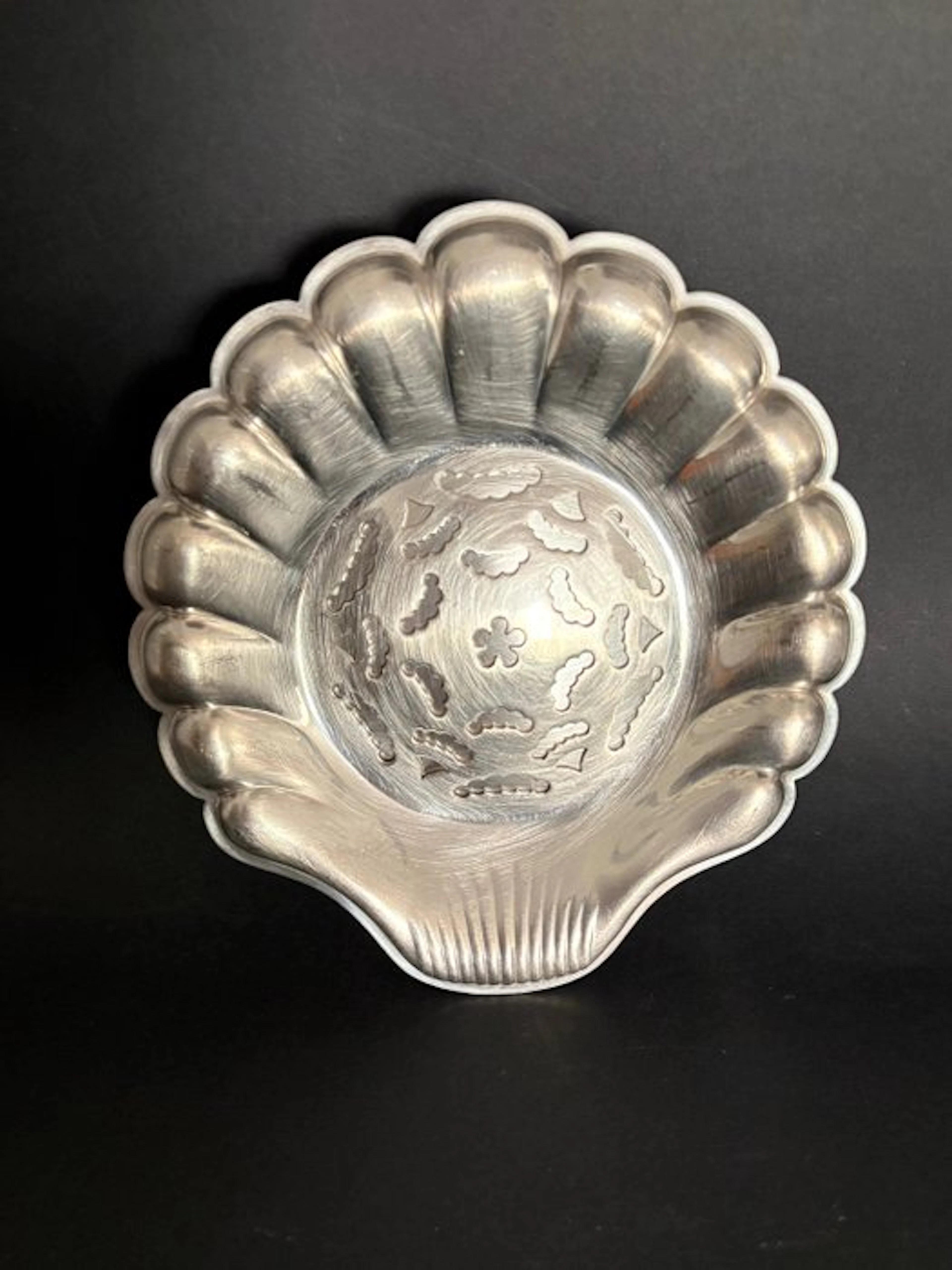 COQUILLOR - Signé - Années 1950 - Butter dish - silvered...