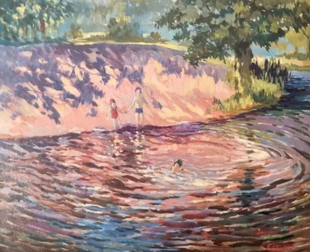 Charles Holmes (1888-1954) - The Bollin - Styal