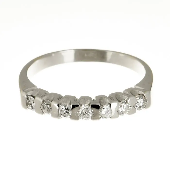 Ring - 18 kt. White gold Diamond (Natural)