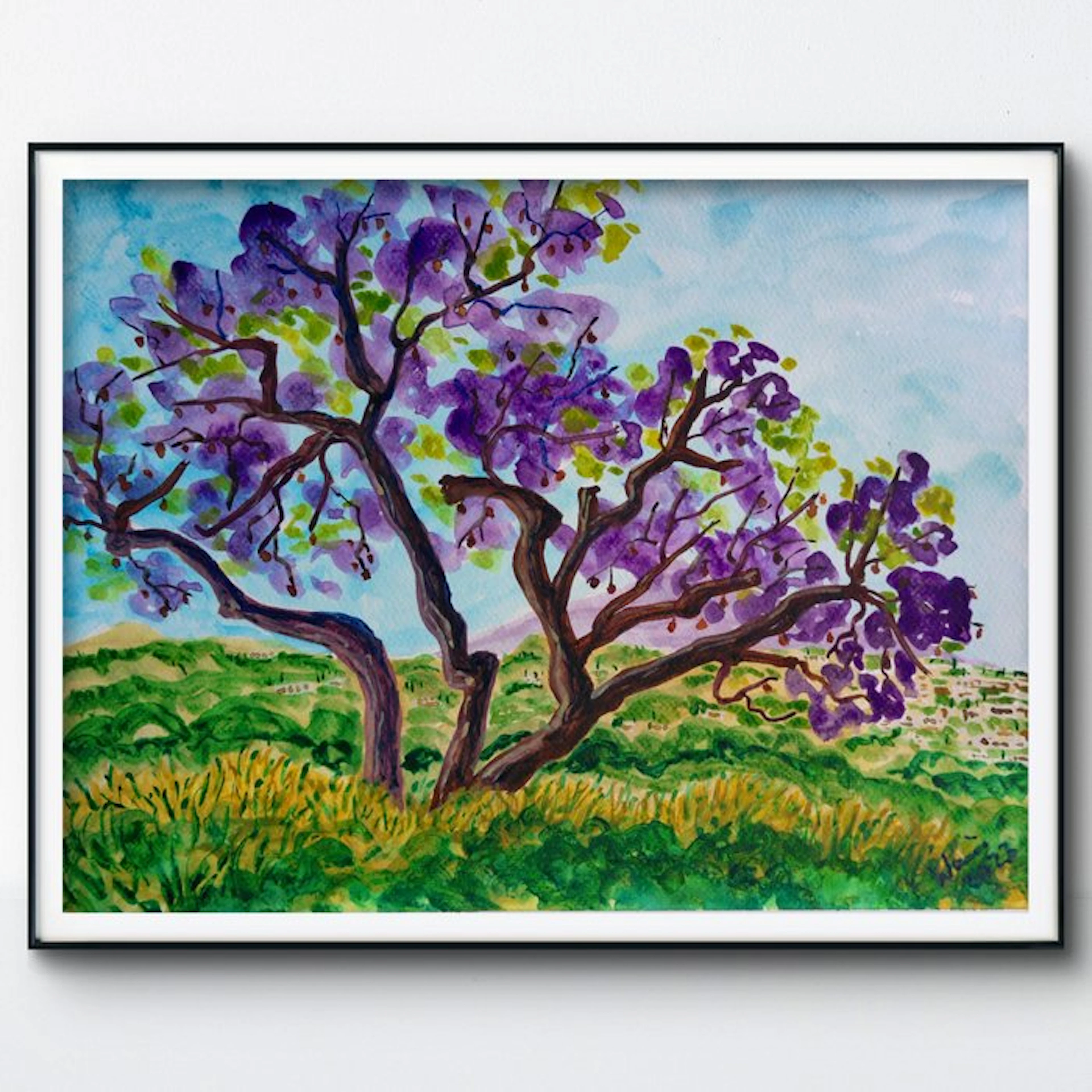 Kirsty Wain (XX) - Jacaranda Tree, Marbella, Andalusia - No Reserve