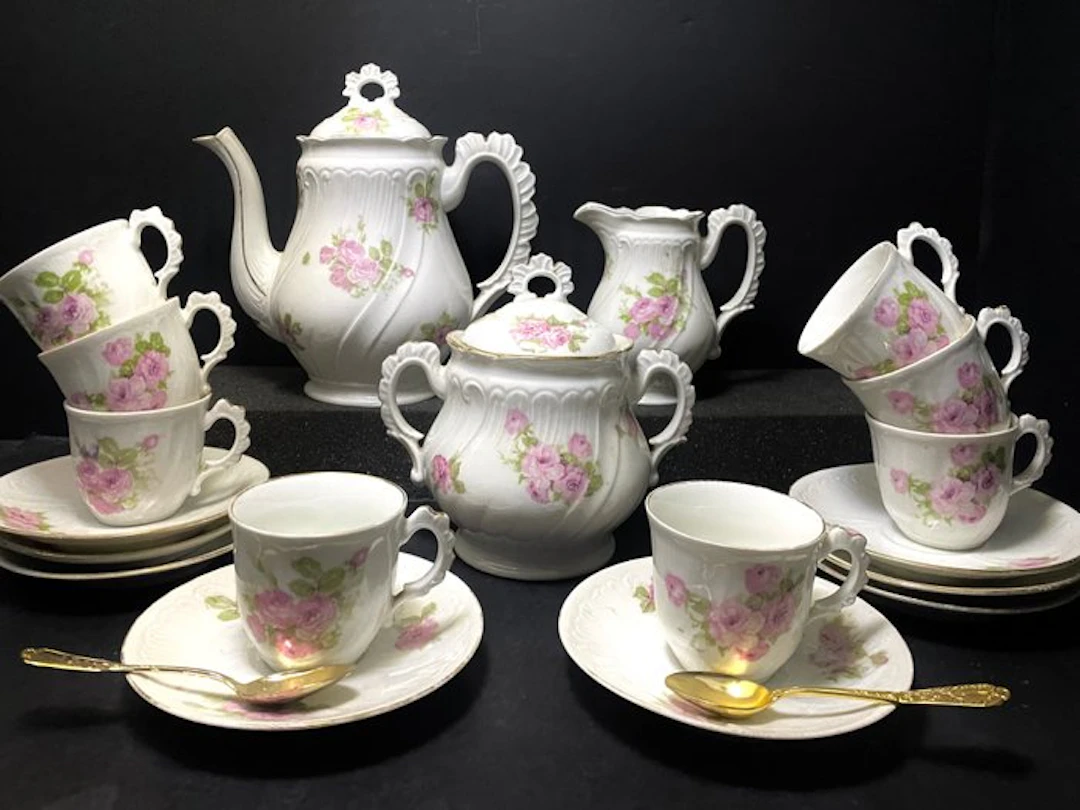 Limoges, XIX eme - Coffee set - Porcelain