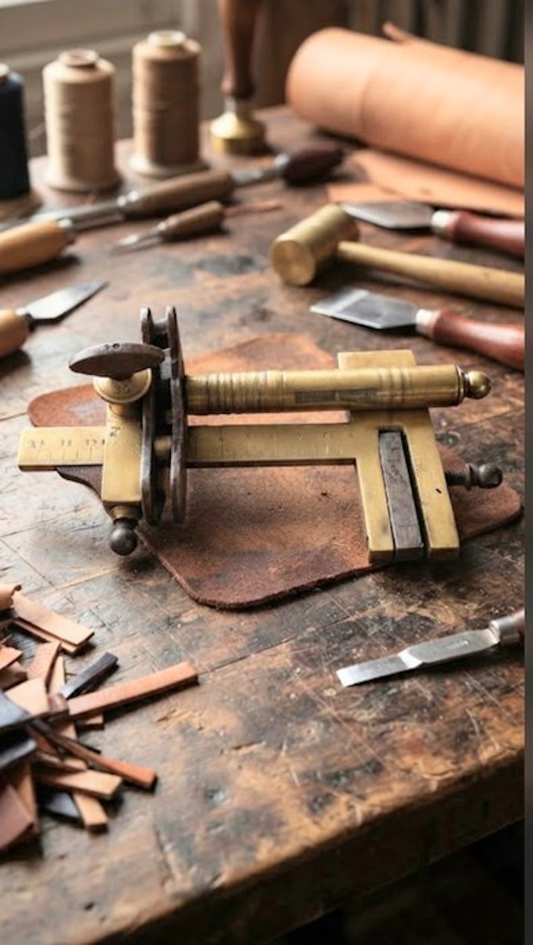 Working tool Industrial - Antique Blanchard Leatherworker’s Plough