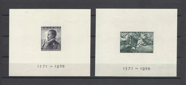 Spain 1938 - Lepanto Hojitas without teeth - Edifil 864/65
