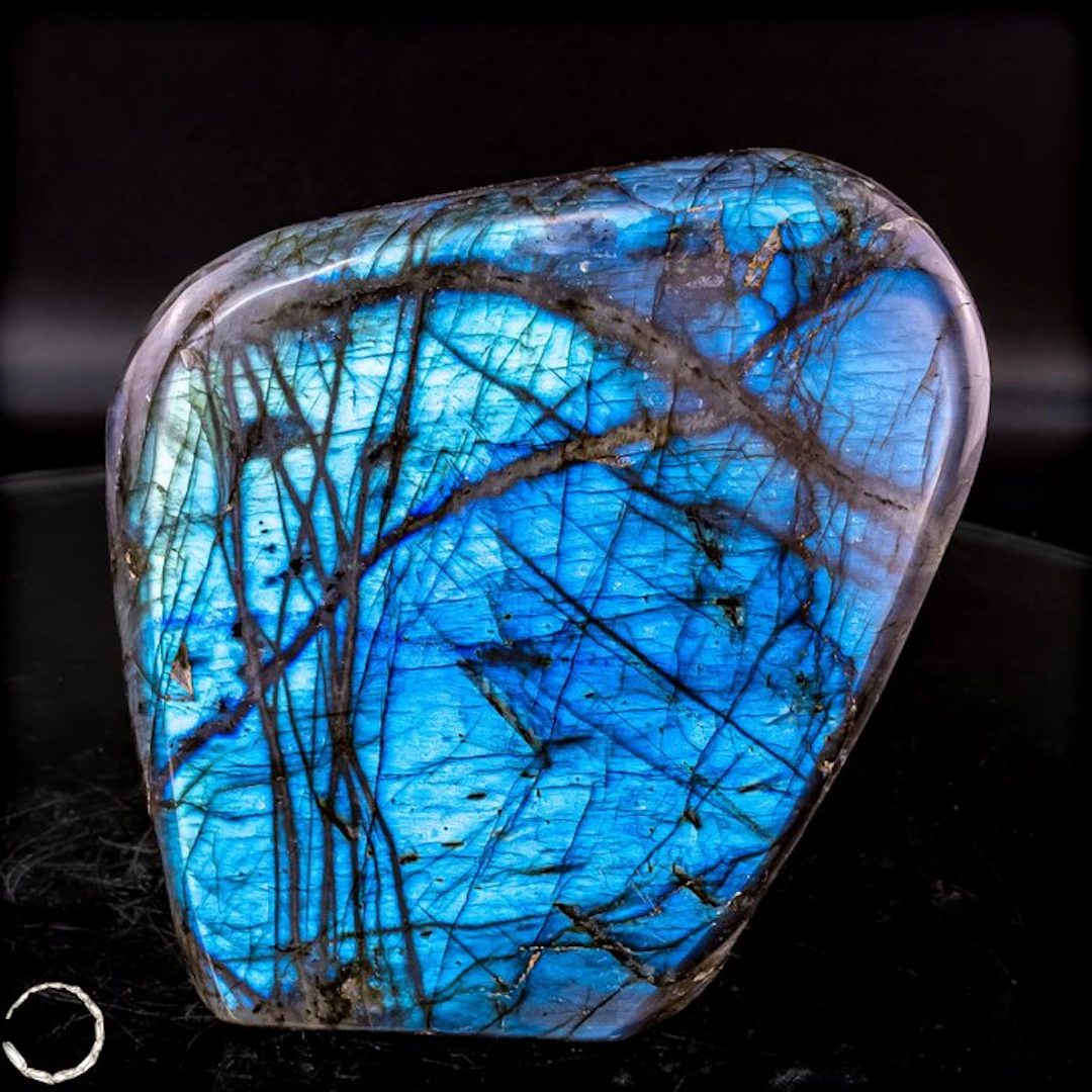 Natural labradorite freeform from Madagascar –...