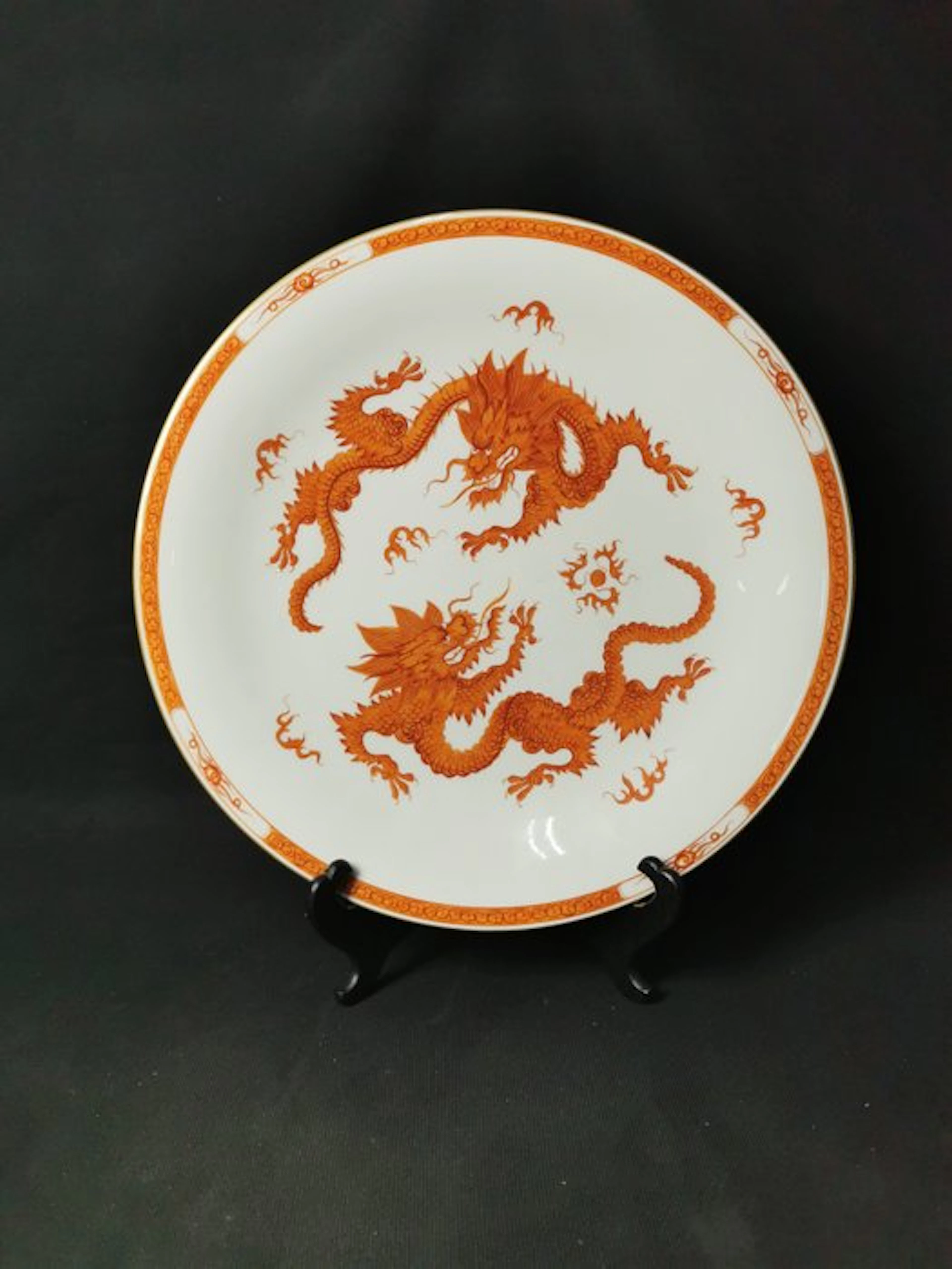 Meissen – Grande piatto decorativo in porcellana con Due...