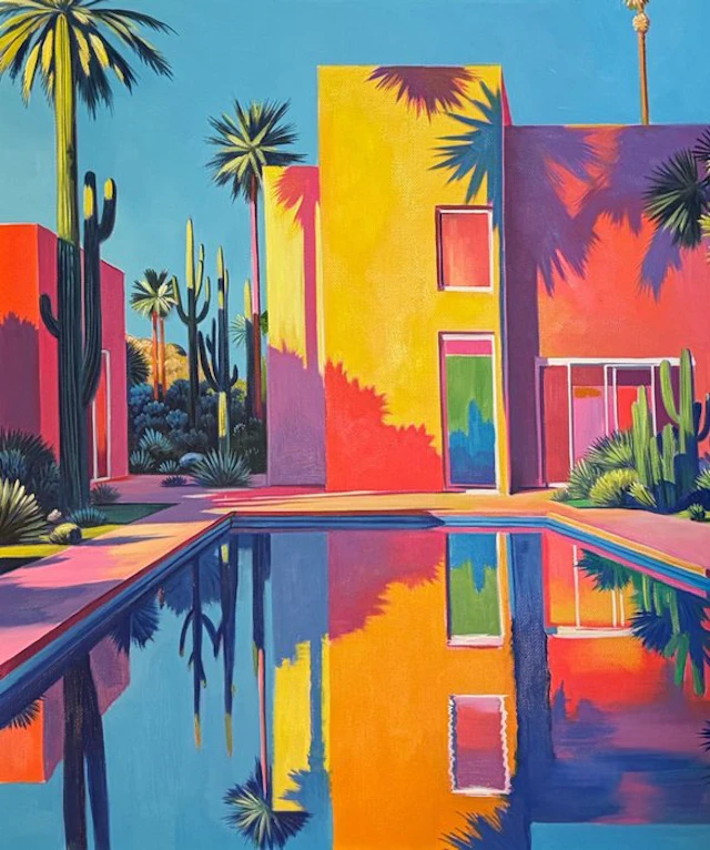 Alexy Berthelot - multi color palm spring house 26
