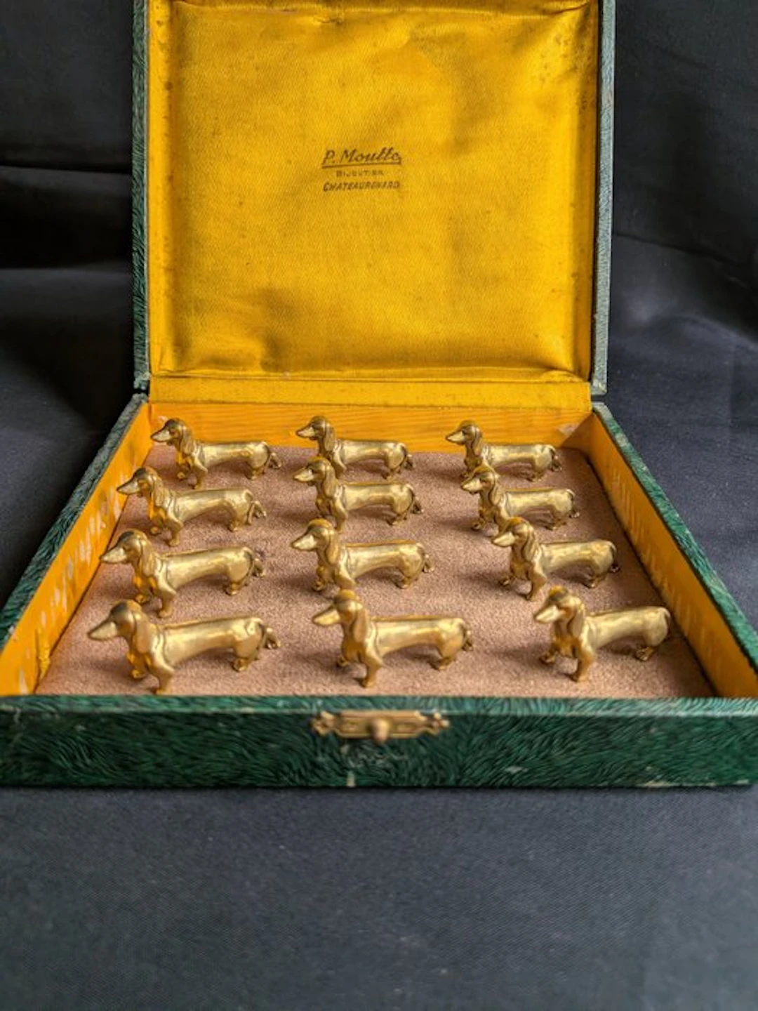 Knife rest (12) - Gold plated
