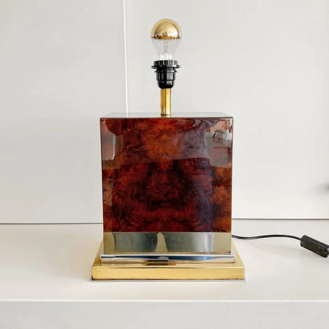 Jean Claude Mahey - Table lamp - Wood, epo