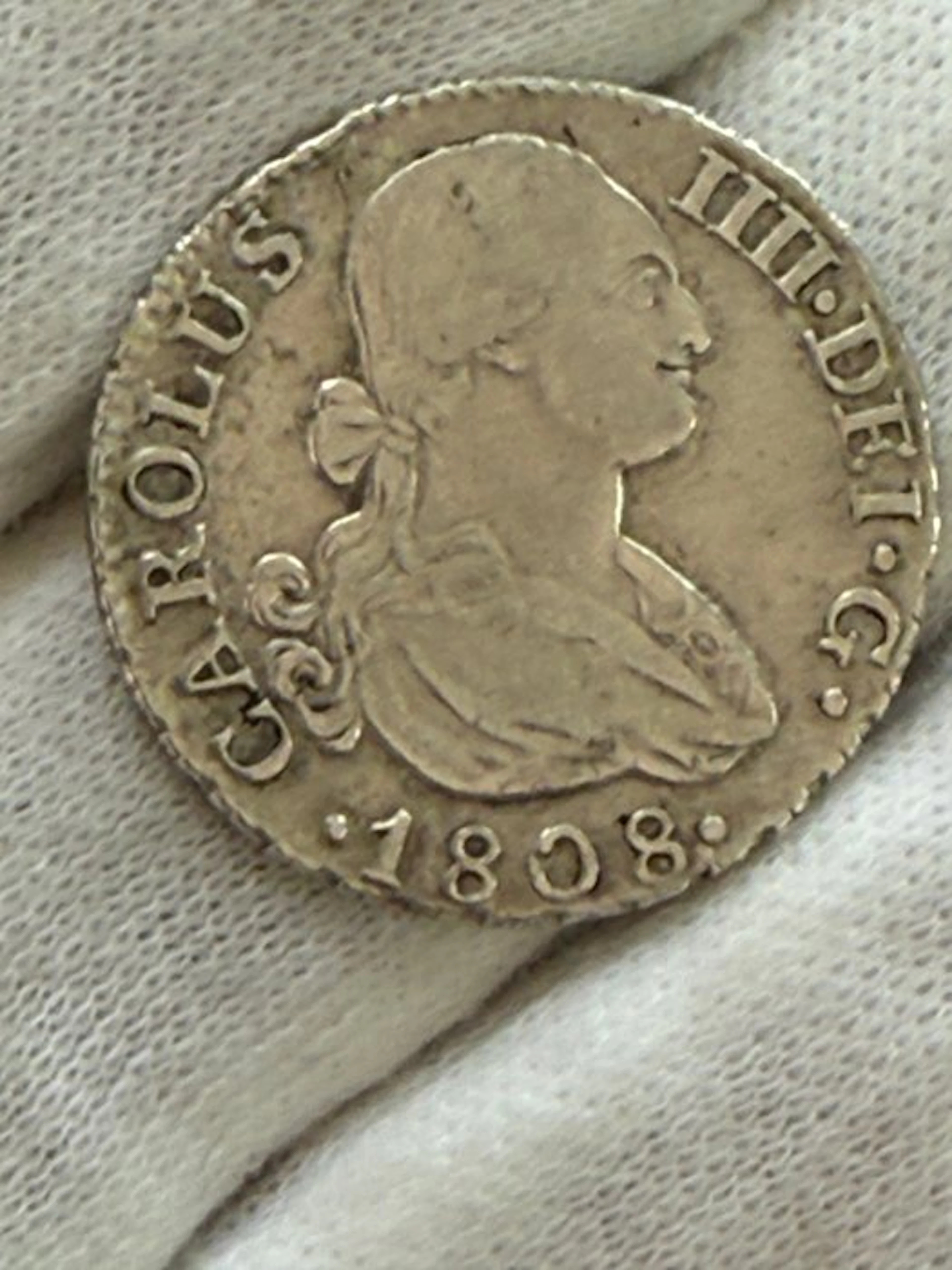 Spain. Carlos IV. 2 Reales 1808 IG Madrid (No reserve price)