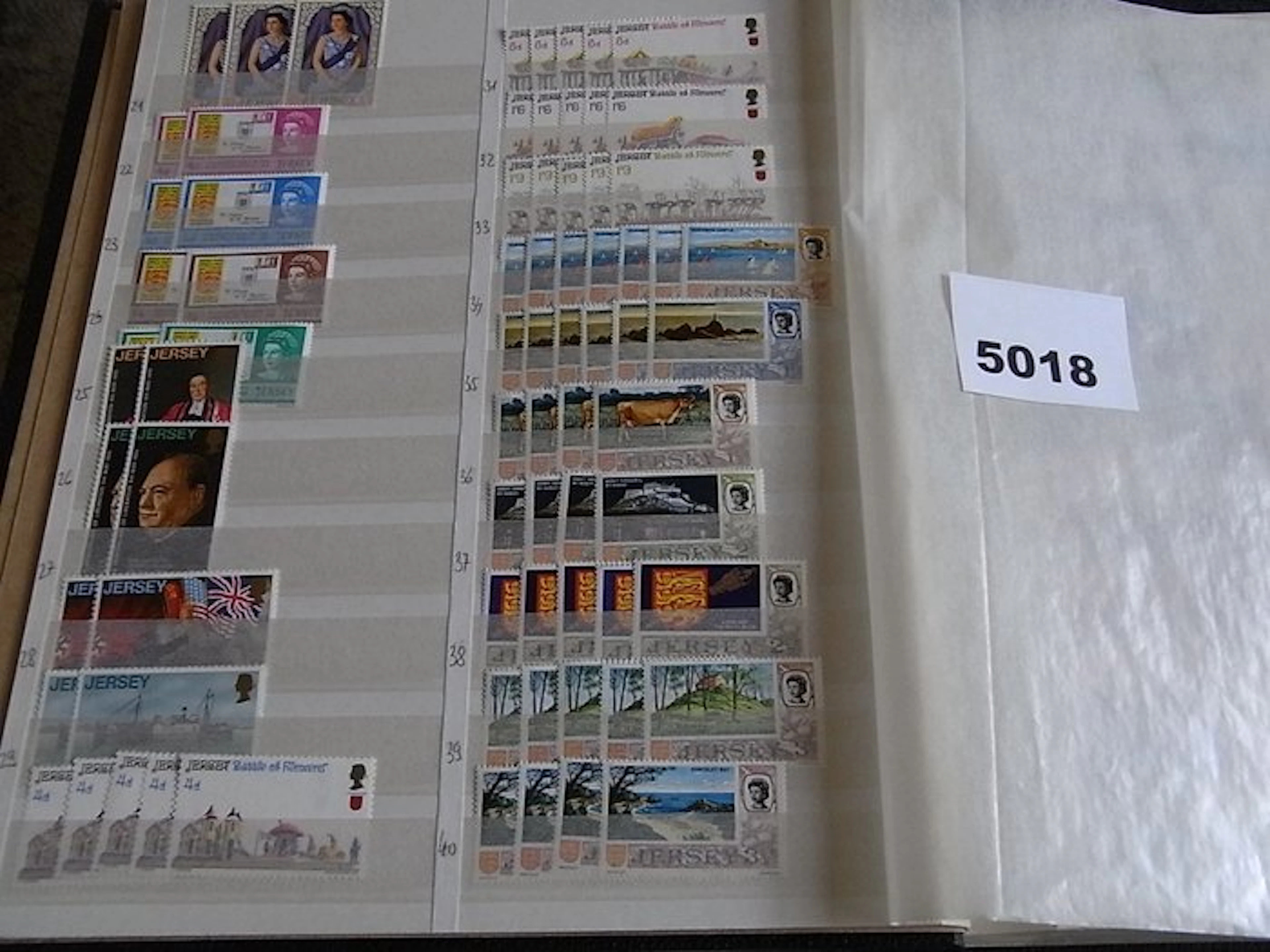 Jersey 1941/1995 - Ex-dealer trading stock in the stock ledger.