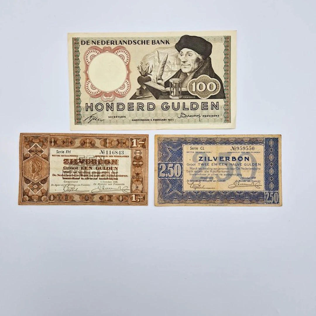 Netherlands. - 3 banknotes - various dates - PL102, PL4, PL14 (No