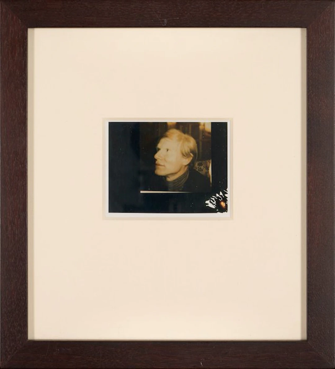 David Bailey (1938) - Signiert - Original Polaroid Andy Warhol - Unikat - 1972