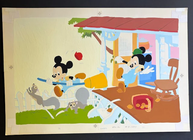 Disney Studio - Original colour drawing - Book Art - Morty et Ferdy