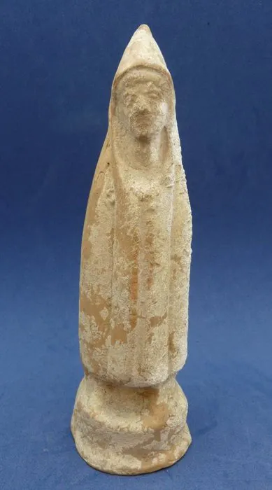 Ancient Roman Terracotta Statue of Telesphorus - Symbol of recovery and healing