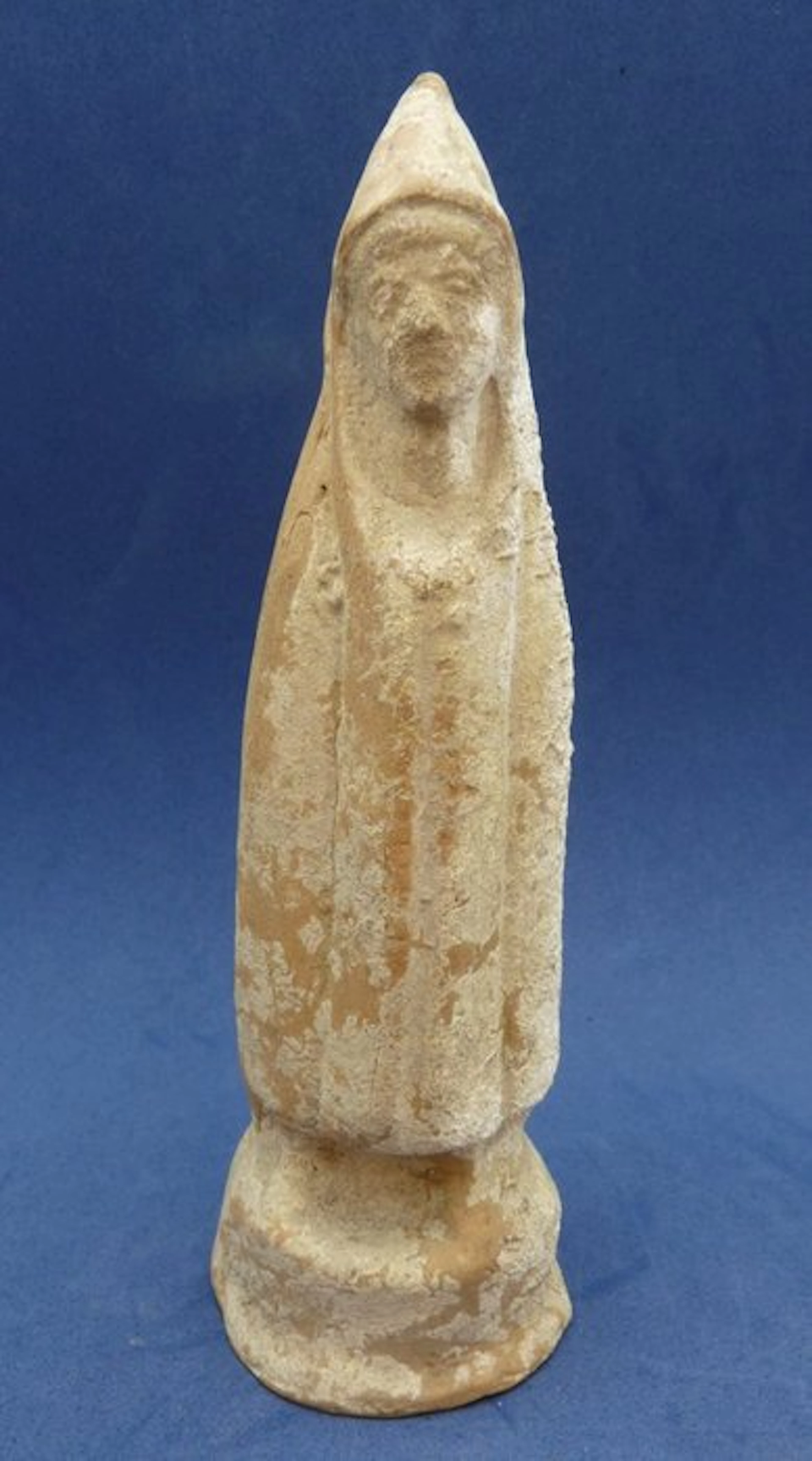 Ancient Roman Terracotta Statue of Telesphorus - Symbol of recovery and healing